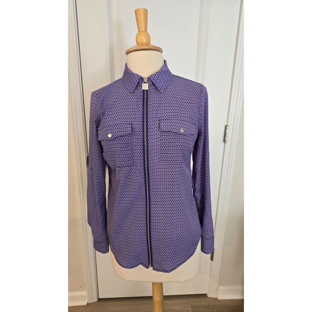 Michael Kors Purple/Blue Dress Shirt SMALL